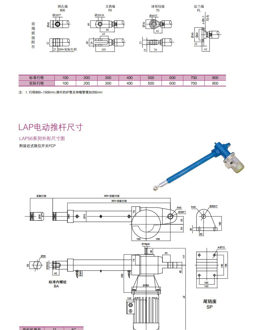 LAP电动推杆